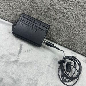 Shure LX1-CH Wireless Bodypack Transmitter WL183 Lavalier Mic 186.600‎ MHz Black